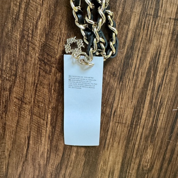 WHBM chain woven leather belt - Picture 12 of 12
